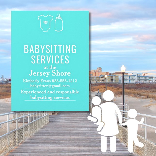 Babysitting Services an der Jersey Shore Flyer (Von Creator hochgeladen)