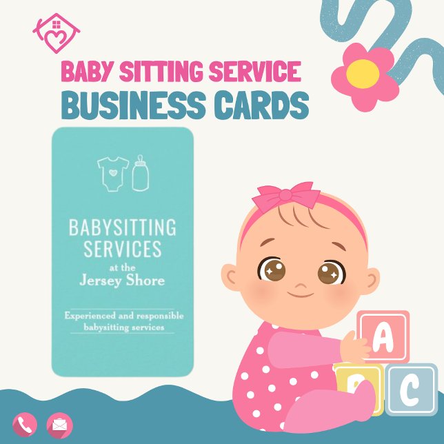 Babysitting Services in Jersey Shore Sweet Visitenkarte (Von Creator hochgeladen)