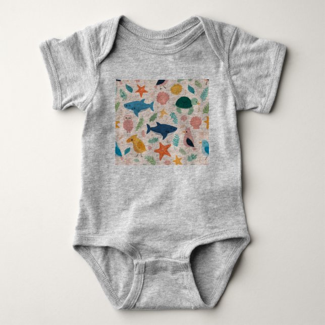Babysommeranzug Baby Strampler (Vorderseite)