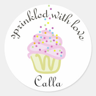 Babysprinkle-Dusche Aufkleber für den Cupcake