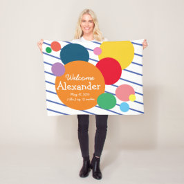 Babystats farbenfrohe geometrische Formen Fleecedecke