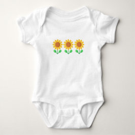 Babystück, Säugling, Duschgeschenk, Sonnenblumen Baby Strampler