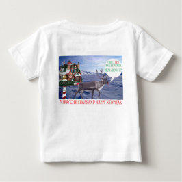 Babytee, fröhliche Weihnachten und glückliche Rent Baby T-shirt