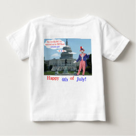 Babytee. Glückwunsch 4. Ratte/Unclesam Baby T-shirt