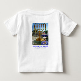 Babytee. Happy Hanukkah, Löwe Baby T-shirt