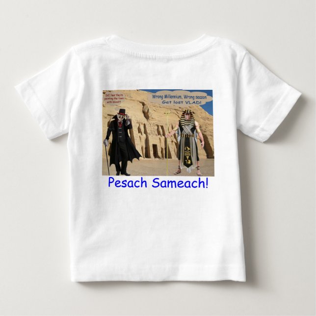 Babytee. Happy Passover. loris/Affe Baby T-shirt (Rückseite)