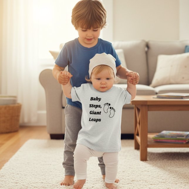 Babytreppen, Riesensprünge Baby T-shirt (Von Creator hochgeladen)