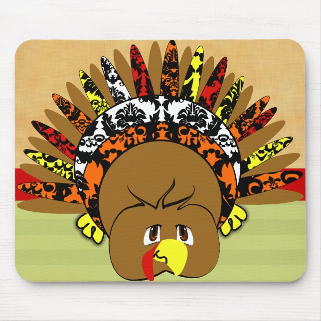 Babyturkeykoloriskenkreise Mousepad (Vorne)