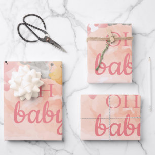 Babyverpackungspapier Geschenkpapier Set