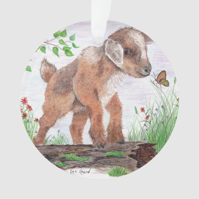 Babyziege Akrylornament Ornament (Vorderseite)