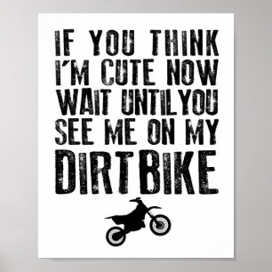Babyzimmer Dirtbike MX Kleinkind Druck Poster