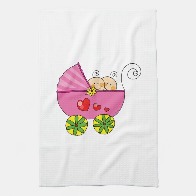 Babyzwillinge Handtuch (Vertikal)