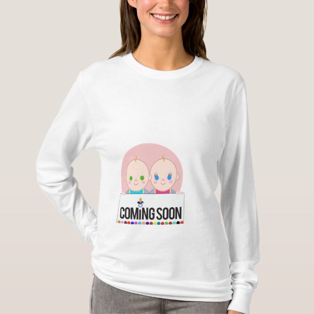 Babyzwillinge T-Shirt (Vorderseite)