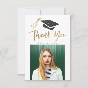 Bac de diplôme Tassel Merci photo Gold Foil