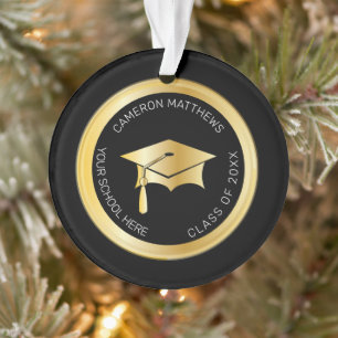 Bac de graduation Classy Gold et photo Tassel
