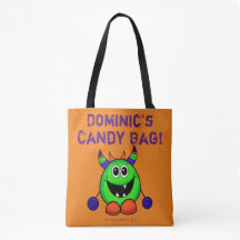 Bac d'Halloween personnalisé ou monstre de sac de 