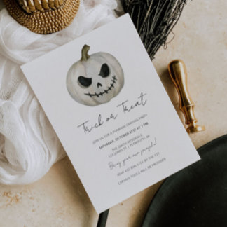 Bac ou traitement Invitation Halloween
