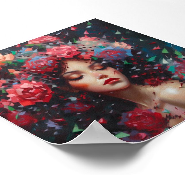Baccara-Rose Poster (Ecke)