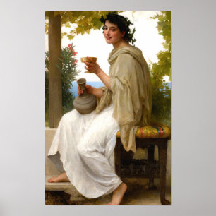 Bacchantin von William Bouguereau Poster