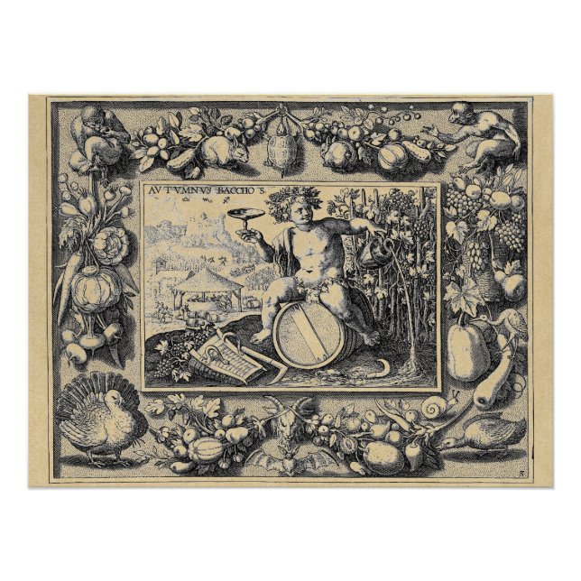 Bacchus God of Wine Perfect Poster (Vorderseite)
