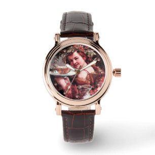 BACCHUS, GRAPEN UND WEISSER WEIN ARMBANDUHR