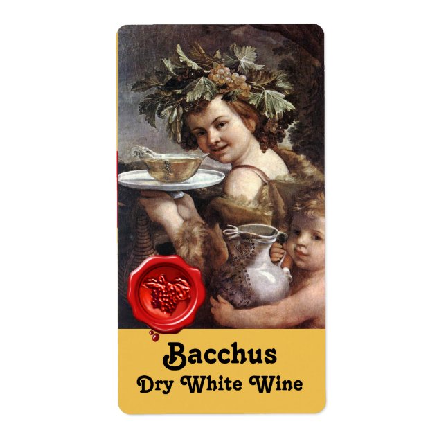 BACCHUS MIT RÖHREN UND WEISSEN WEINEN ROTEN WASSER (Vorne)