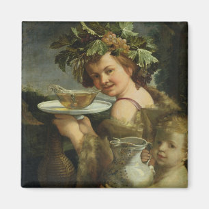 Bacchus (Öl auf Leinwand) Magnet