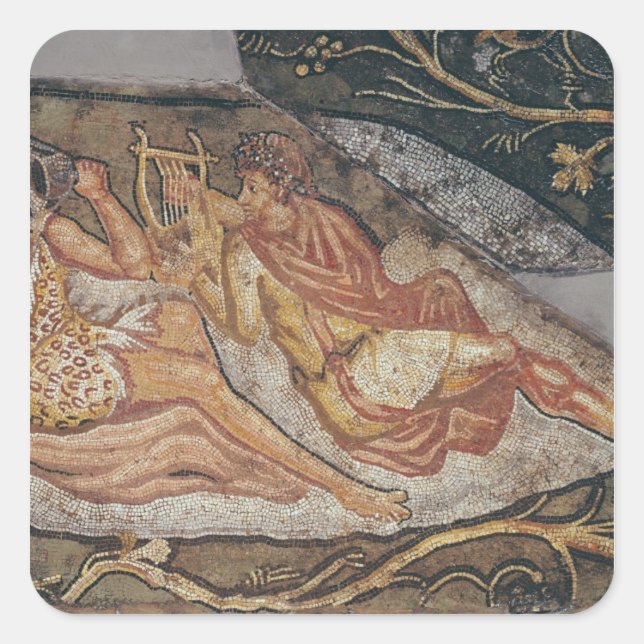 Bacchus Reclining, Detail Quadratischer Aufkleber (Vorderseite)