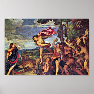 Bacchus und Ariadne "durch Tizian (beste Qualität Poster
