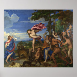 Bacchus und Ariadne von Titian - Poster