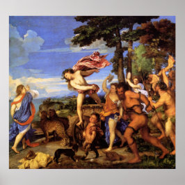 Bacchus und Ariadne von Tizian Poster