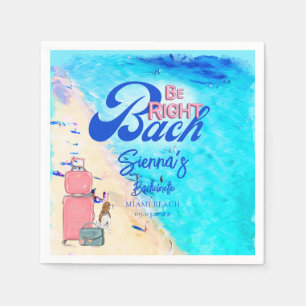 Bach Bachelorette Wochenende Ausflug Serviette