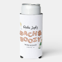 Bach & Boozy Rose Gold Bachelorette Wochenende Selters Dosenkühler
