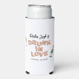 Bach & Boozy Rose Gold Bachelorette Wochenende Selters Dosenkühler
