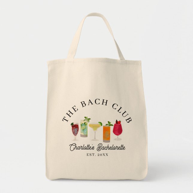 Bach Club Bachelorette Bridesmaid-Geschenk Tragetasche (Vorne)
