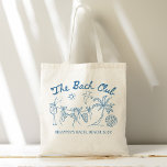 Bach club beach seashells bridesmaids gifts custom tragetasche<br><div class="desc">The Bach Club Seashells and wedding bells coastal bachelorette party favors bridesmaids gifts personalized tote bag, last toast on the coast bridesmaids gifts custom tote bag, bridal shower favors, bridal party favors, hen night favors, personalized shirt bag favors, wedding favors, personalized bachelorette party favors, practical bridesmaids gifts, beach party favors,...</div>