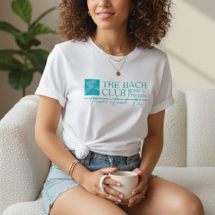 Bach Club Moderne Blaue Bachelorette T-Shirt