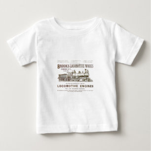 Bach-Dampf-Lokomotive bearbeitet 1890 Baby T-shirt