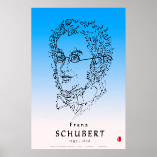 Bach: Das Musikposter ins Gesicht sehen Poster