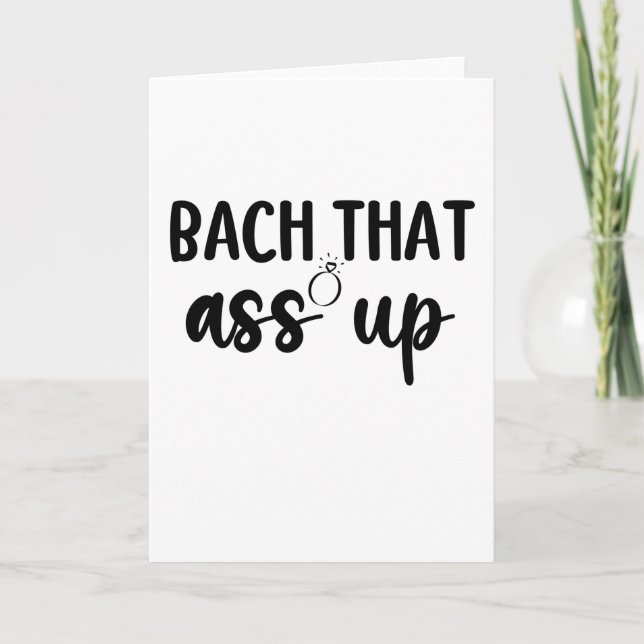 Bach, das war oben - Niedlich Bachelorette Karte (Vorderseite)