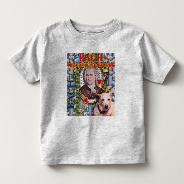 BACH - die Musik ist stark Kleinkind T-shirt (Vorderseite)
