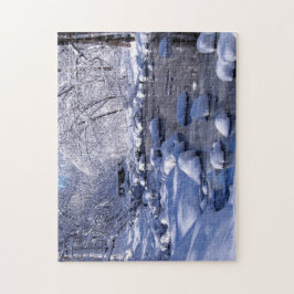 Bach im Winter Foto;