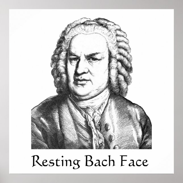 Bach-Klassiker-Komposer Poster (Vorne)