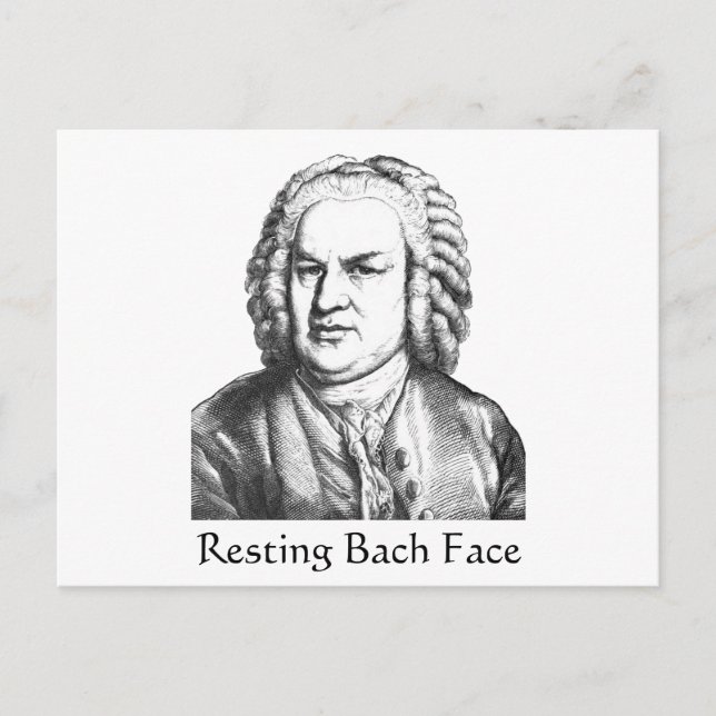 Bach-Klassiker-Komposer Postkarte (Vorderseite)