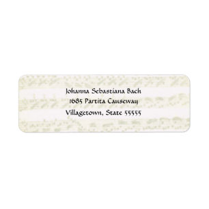 Bach Partita Address Label