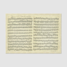 Bach Partita Musik-Manuskript für Violinen-Solo Seidenpapier