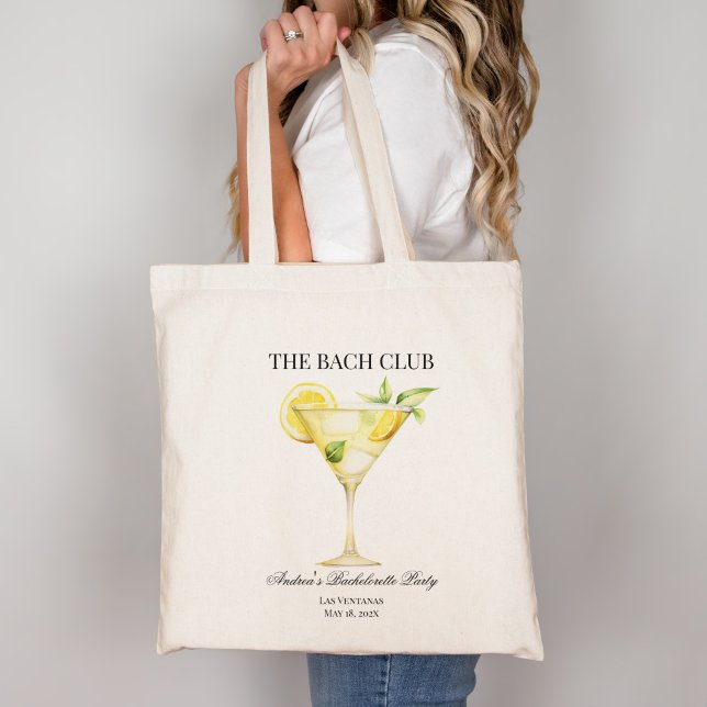 Bach Social Club Lemon Cocktail Bridesmaid Tragetasche (Von Creator hochgeladen)
