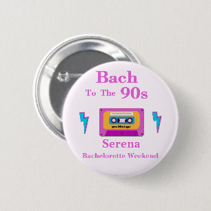 Bach zum 90er-Cassette-Tape-Junggeselinnen-Abschie Button