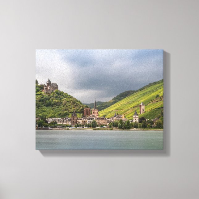Bacharach am Rhein - Deutschland Leinwanddruck (Vorderseite)
