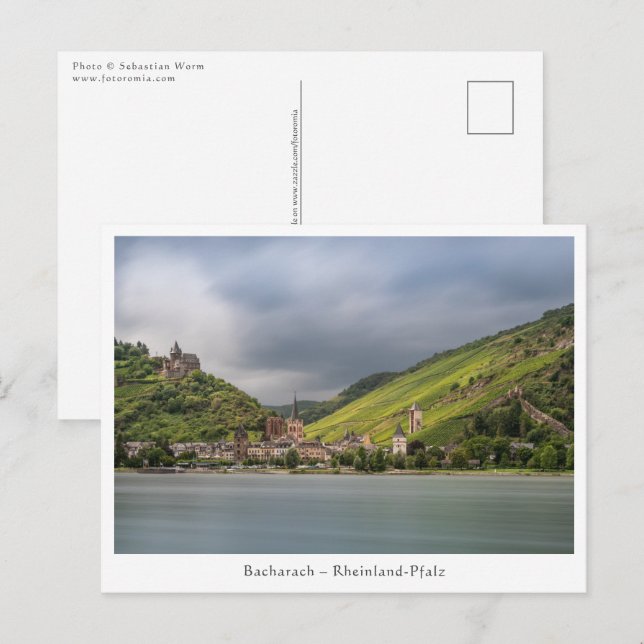 Bacharach am Rhein - Deutschland Postkarte (Vorne/Hinten)